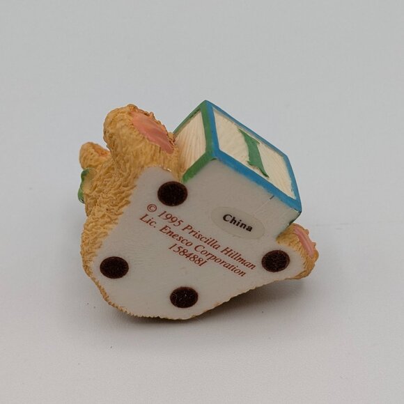 Cherished Teddies Bear with ABC "I" Block (158488I) 1995 - Picture 7 of 10